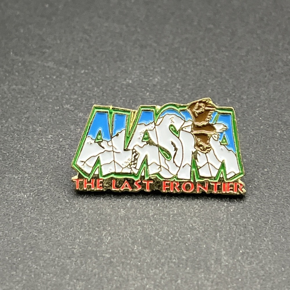 Alaska The‎ Last Frontier Lapel Hat Pin